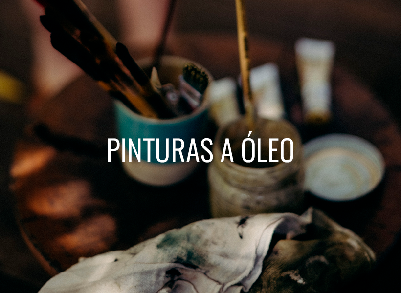 Banner pintura à óleo